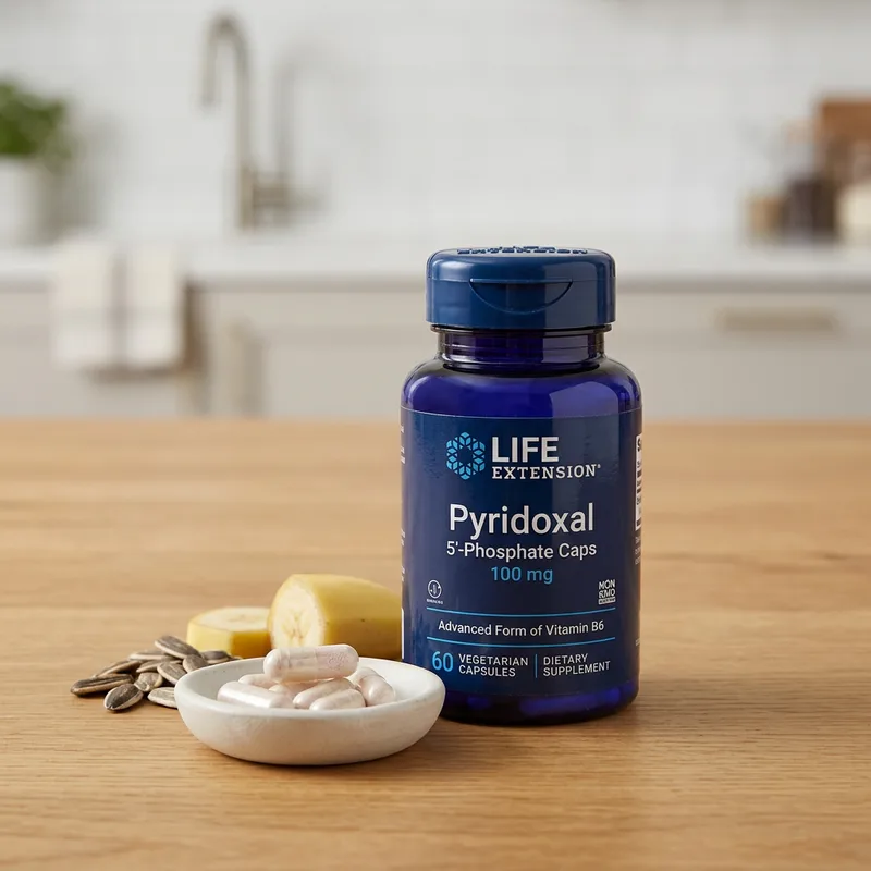 Life Extension P-5-P (Pyridoksal-5-Fosfat) 100 mg produktbilde
