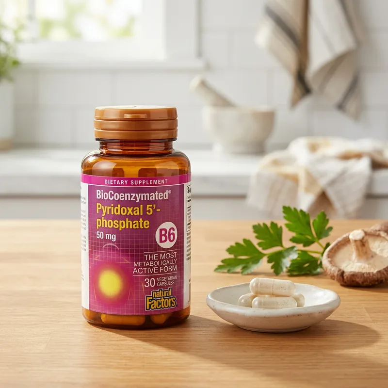 Natural Factors BioCoenzymated B6 P-5-P 50 mg produktbilde