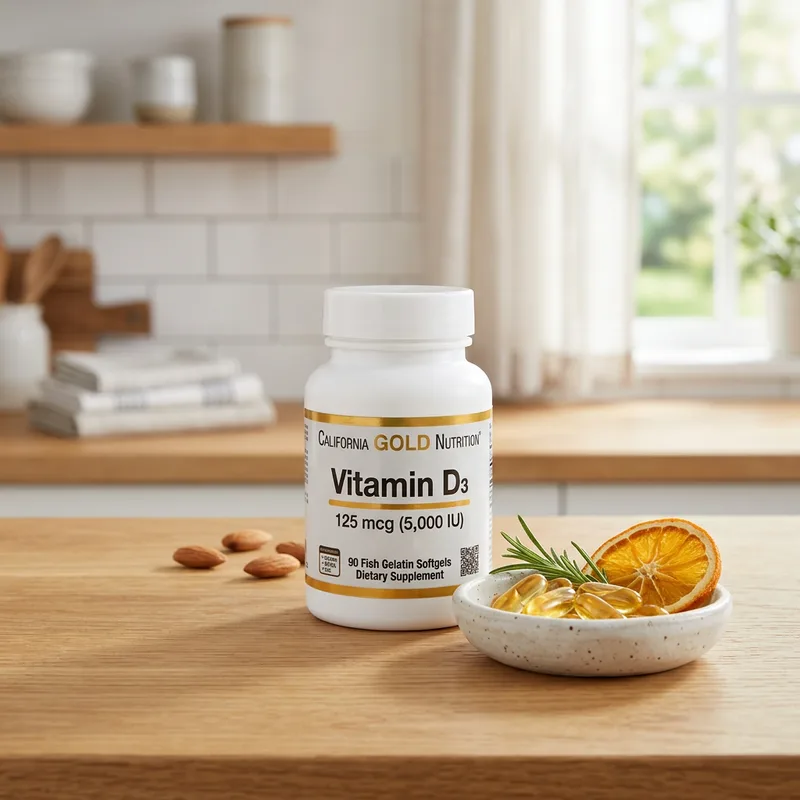 California Gold Nutrition Vitamin D3 5000 IU produktbilde