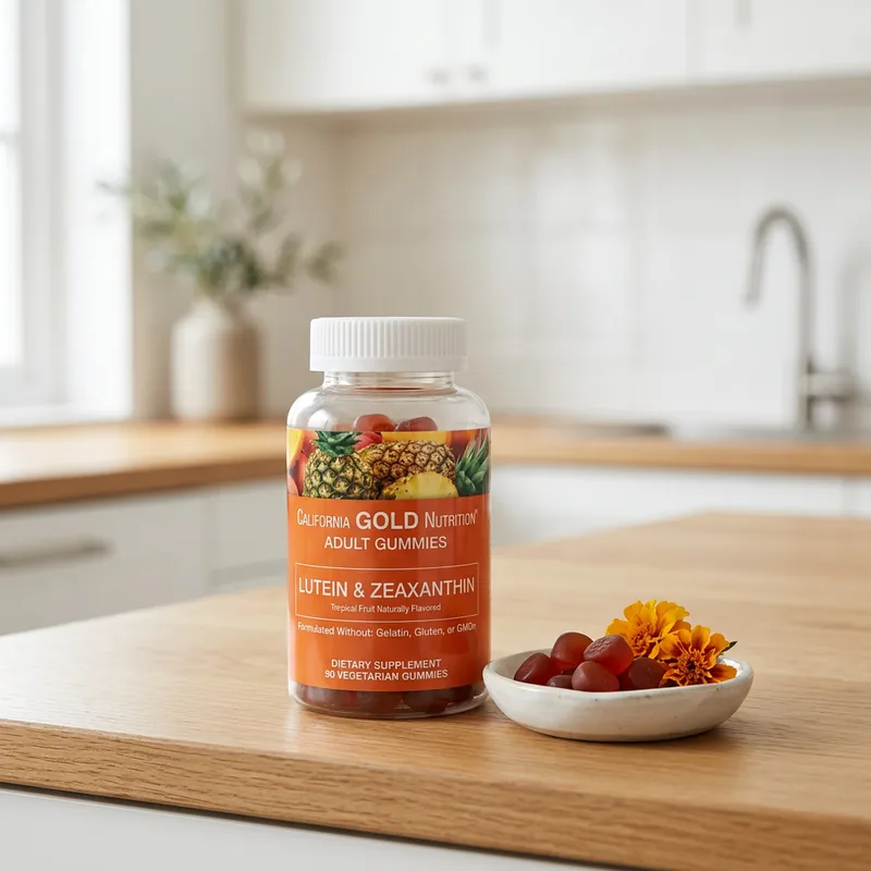California Gold Nutrition Lutein og Zeaxanthin Gummies produktbilde