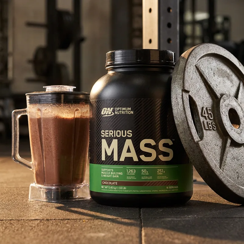 Optimum Nutrition Serious Mass 5455 g i hverdagsmiljø