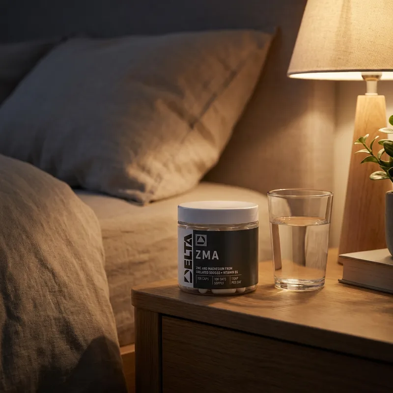 Delta Nutrition ZMA 100 kapsler i hverdagsmiljø