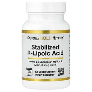 California Gold Nutrition Stabilisert R-liponsyre med biotin