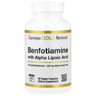 California Gold Nutrition Benfotiamin + alfa-liponsyre