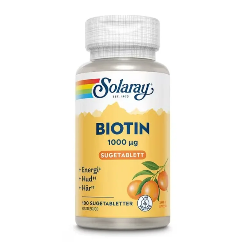 Solaray Biotin sugetabletter
