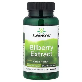Swanson Bilberry Extract, standardisert
