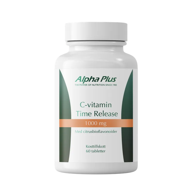 Alpha Plus C-vitamin Time Release 1000 mg 60 tabletter