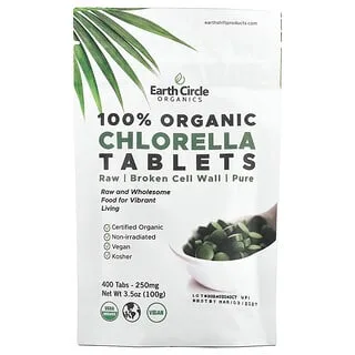 Earth Circle Organics Økologisk Chlorella 400 tabletter