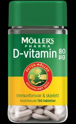 Möller's Pharma D-vitamin 80 µg 150 stk