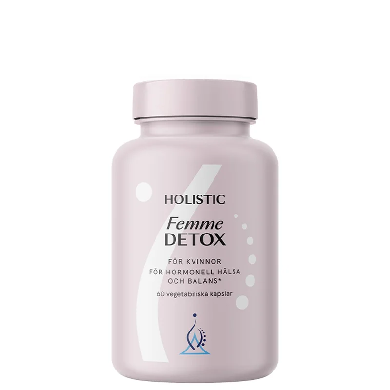 Holistic Femme Detox, boks med 60 plantekapsler