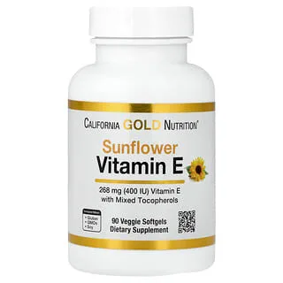 California Gold Nutrition Vitamin E med blandede tokoferoler 400 IU