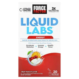 Force Factor Liquid Labs Energy, Fruit Punch