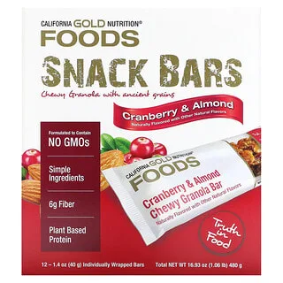 California Gold Nutrition Cranberry & Almond Chewy Granola