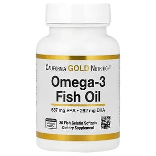 California Gold Nutrition Omega-3 Fish Oil (30 kapsler)