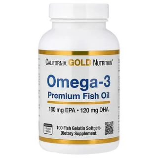 California Gold Nutrition Omega-3 Premium (100 kapsler)