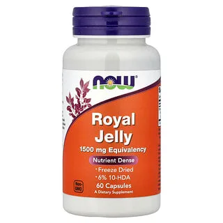 NOW Foods Royal Jelly 500 mg (60 kapsler)