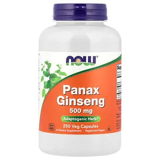 NOW Foods Panax Ginseng 500 mg (250 kapsler)