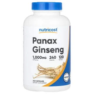 Nutricost Panax Ginseng 500 mg (240 kapsler)