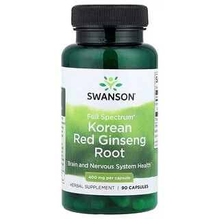 Swanson Full Spectrum koreansk rød ginseng 400 mg