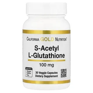California Gold Nutrition S-Acetyl L-Glutation, 100 mg
