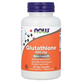NOW Foods Glutation med Mariatistel og Alfa-liponsyre