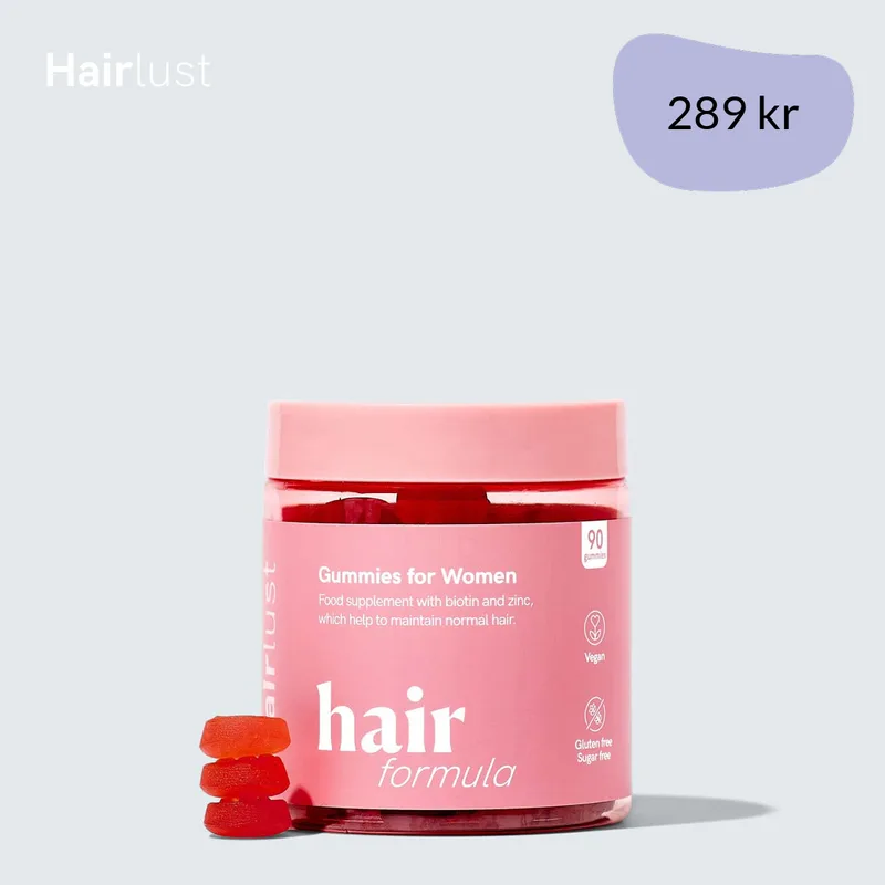 Hair Formula Gummies for Women - 1 måneds forbruk (1 boks á 90 gummies)