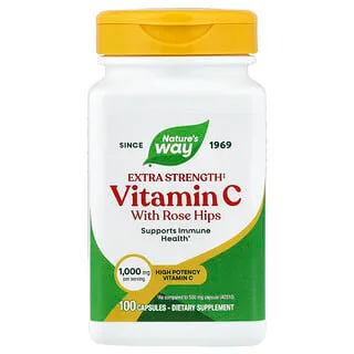 Nature's Way Vitamin C with Rosehip (100 kapsler)