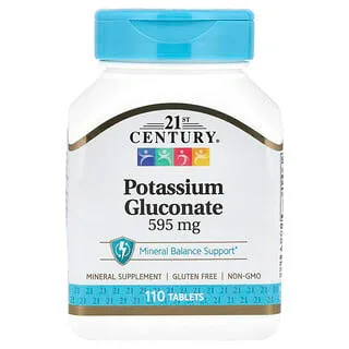 21st Century Potassium Gluconate 595 mg