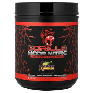 Gorilla Mind Mode Nitric Stimulant Free – Blackberry Lemonade