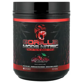 Gorilla Mind Mode Nitric Stimulant Free – Cherry Blackout