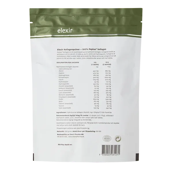 Elexir Pharma Kollagen 100 % Peptan 500 g