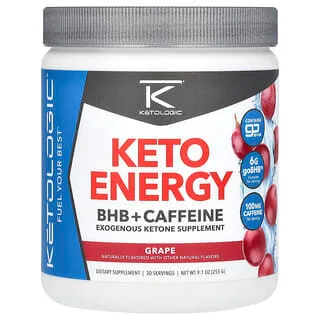 KetoLogic Keto Energy – BHB + Koffein, Grape