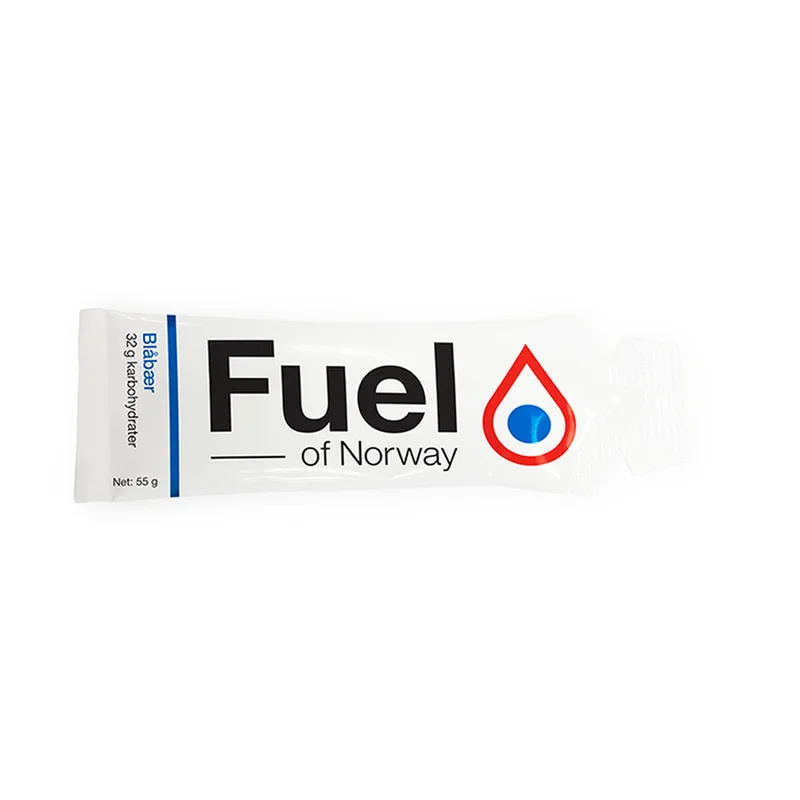 Fuel of Norway EnergiGel med blåbær, pose på 55 gram med 32 g karbohydrat