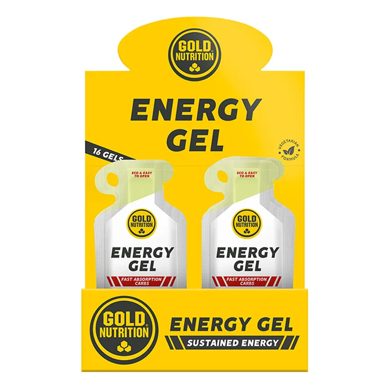 Gold Nutrition Energy Gel, esken med de små posene på 40 gram