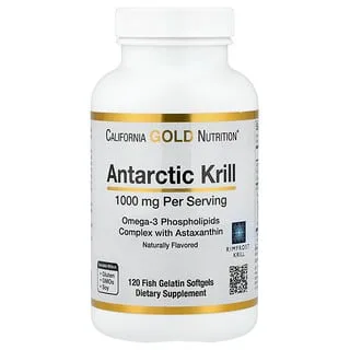California Gold Nutrition Antarktisk Krillolje (120 kapsler)