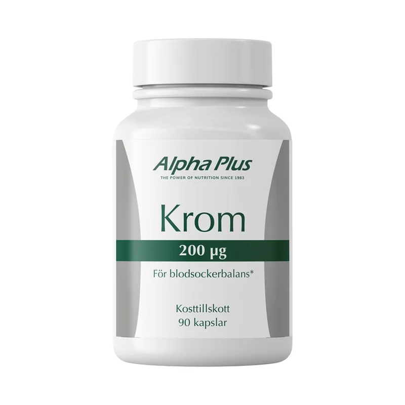 Alpha Plus Krom 200 µg i kapsler