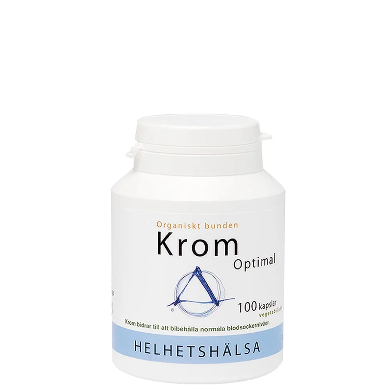 Helhetshälsa Krom Optimal, boks med vegetabilske kapsler