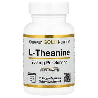 California Gold Nutrition L-Theanin AlphaWave 200 mg