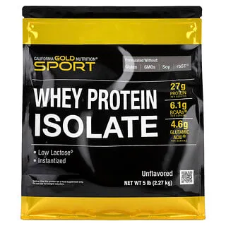 California Gold Nutrition Whey Protein Isolate Smakløs (2,27 kg)