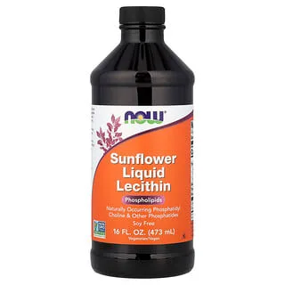 NOW Foods Solsikkelecitin, flytende, 473 ml