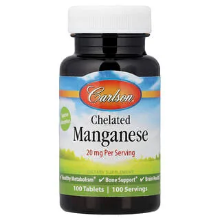 Carlson Chelated Manganese 20 mg