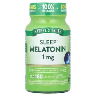 Nature's Truth Sleep Melatonin 1 mg (180 tabletter)