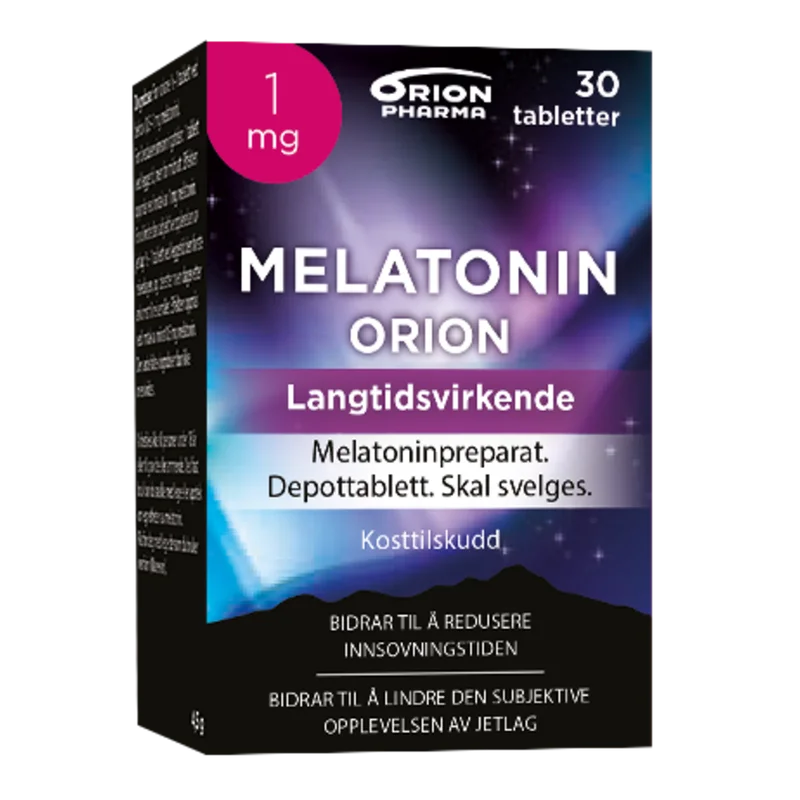 Melatonin Orion depottabletter 1 mg 30 stk