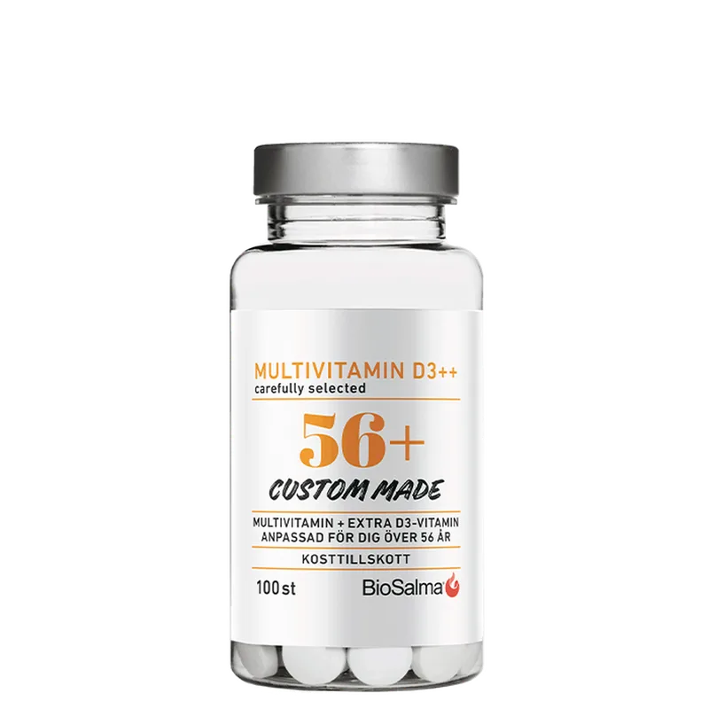 BioSalma Multivitamin 56+ D3++ 100 kapsler