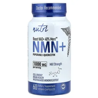 Nutri NMN+ Max Strength (60 veganske kapsler)