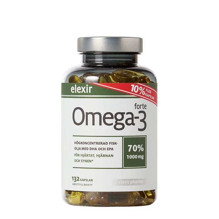 Elexir Pharma Omega-3 Forte 1000 mg 132 kapsler