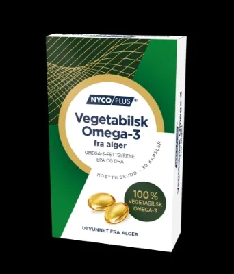 Nycoplus Vegetabilsk Omega-3 fra alger 30 stk