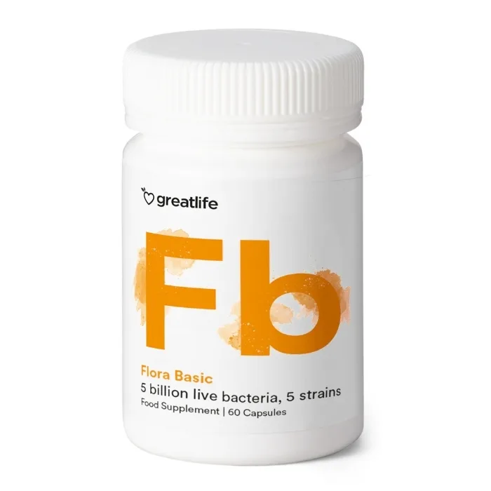 Greatlife Flora Basic Probiotika 60 kapsler