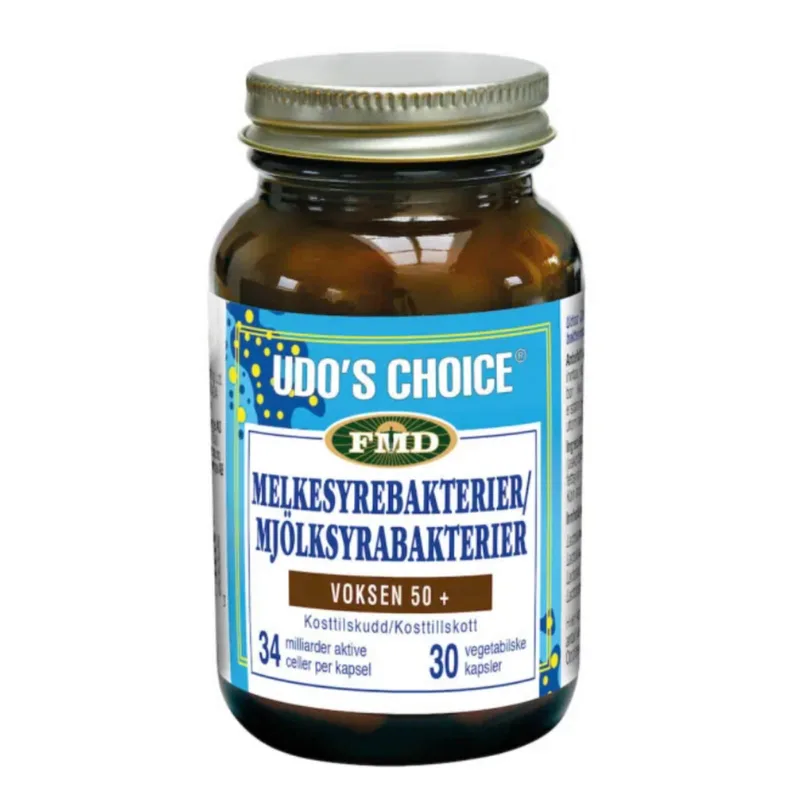 Udo's Choice Melkesyrebakterier voksen 50+