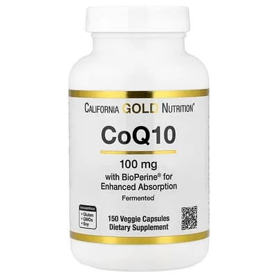 California Gold Nutrition CoQ10 Ubiquinone USP 100 mg